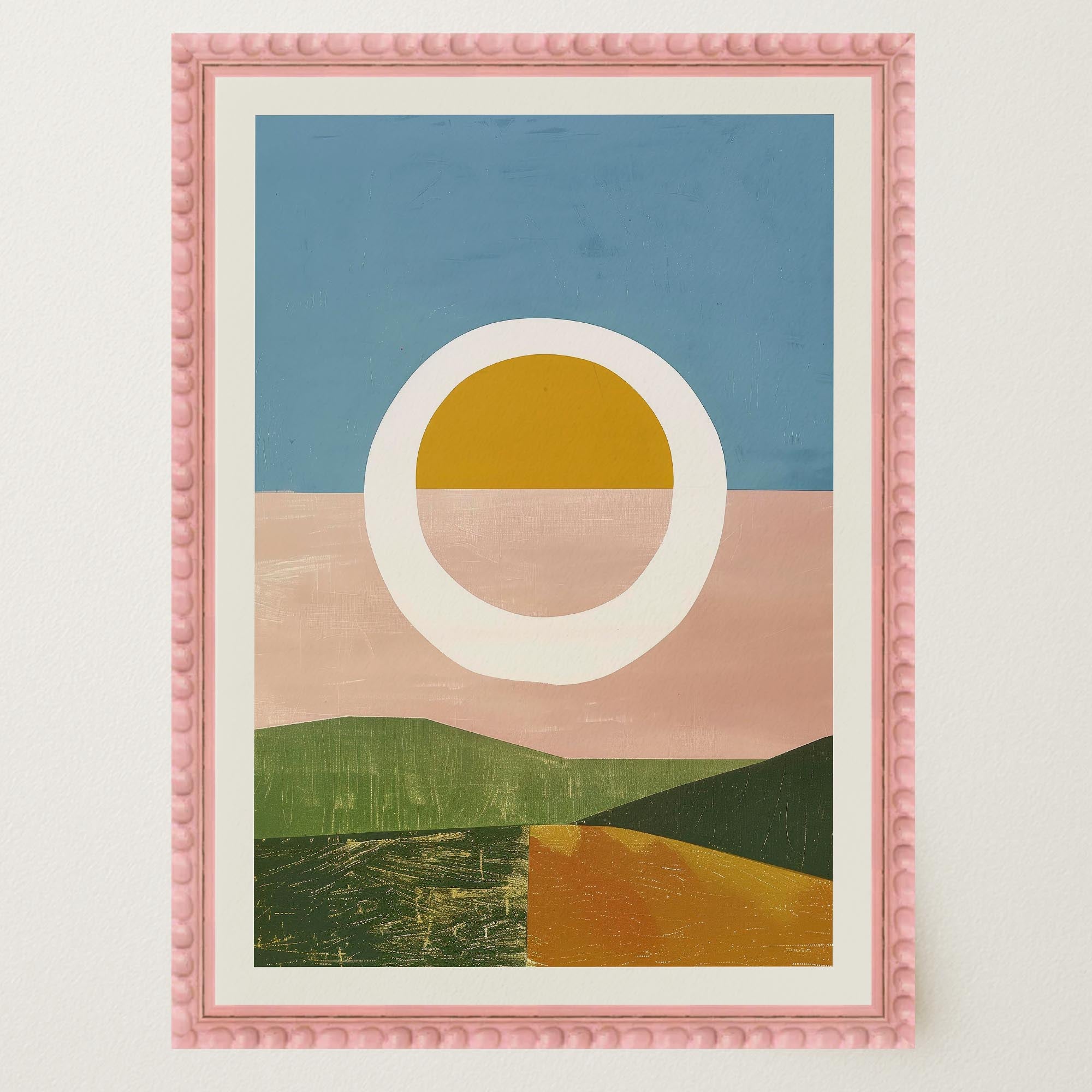 Abstract Sunset Modern Wall Art Print-Skudaboo
