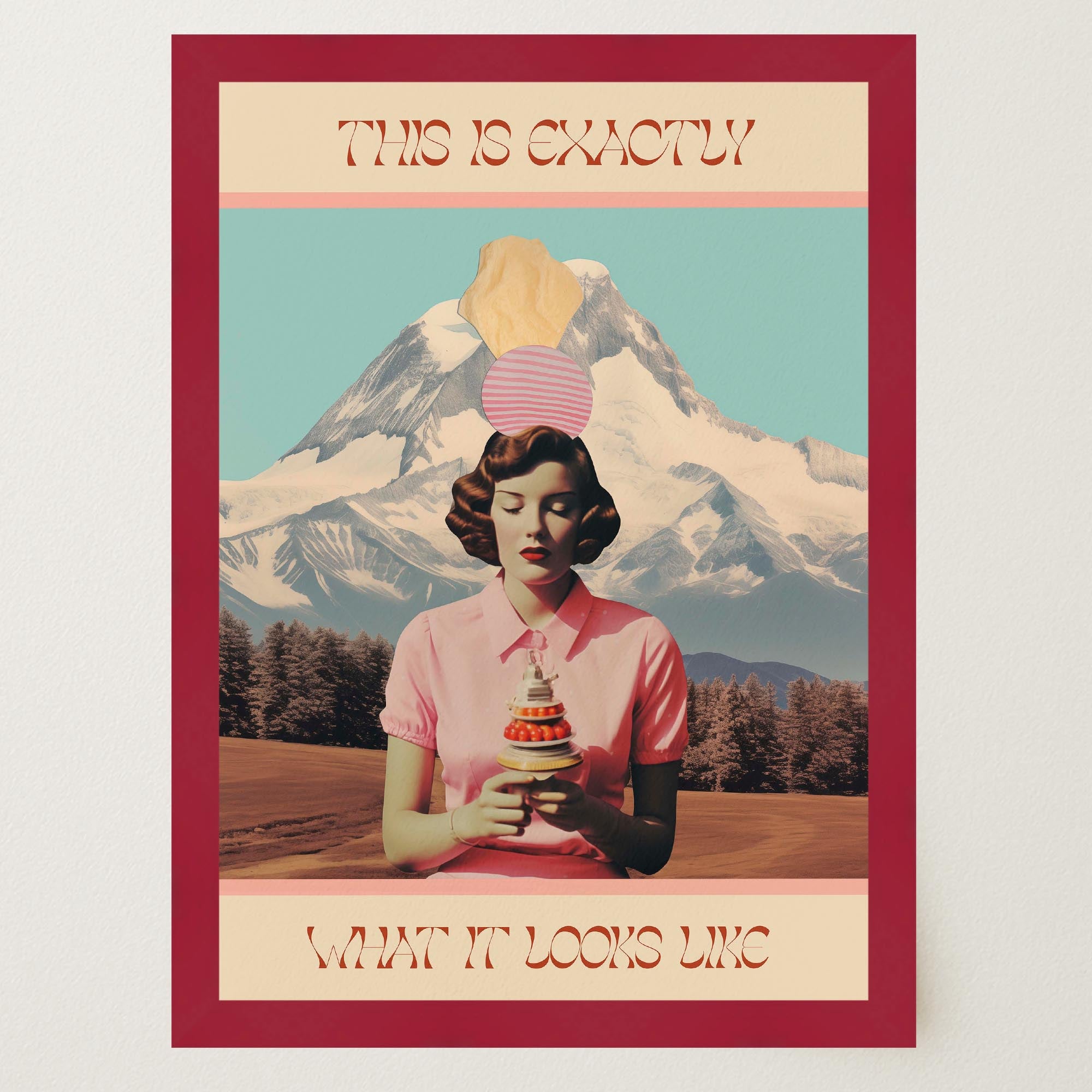 Exactly What It Looks like Retro Collage Wall Art Print-Skudaboo