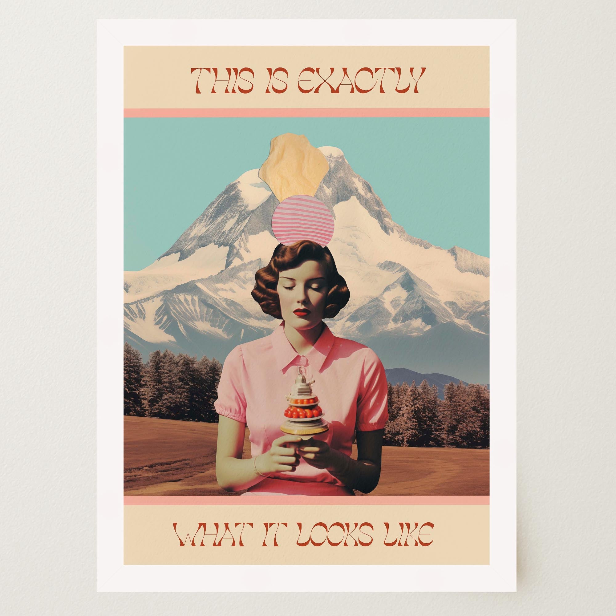 Exactly What It Looks like Retro Collage Wall Art Print-Skudaboo
