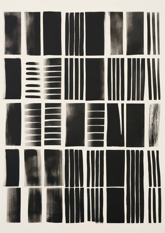 Abstract Line Pattern Art Print