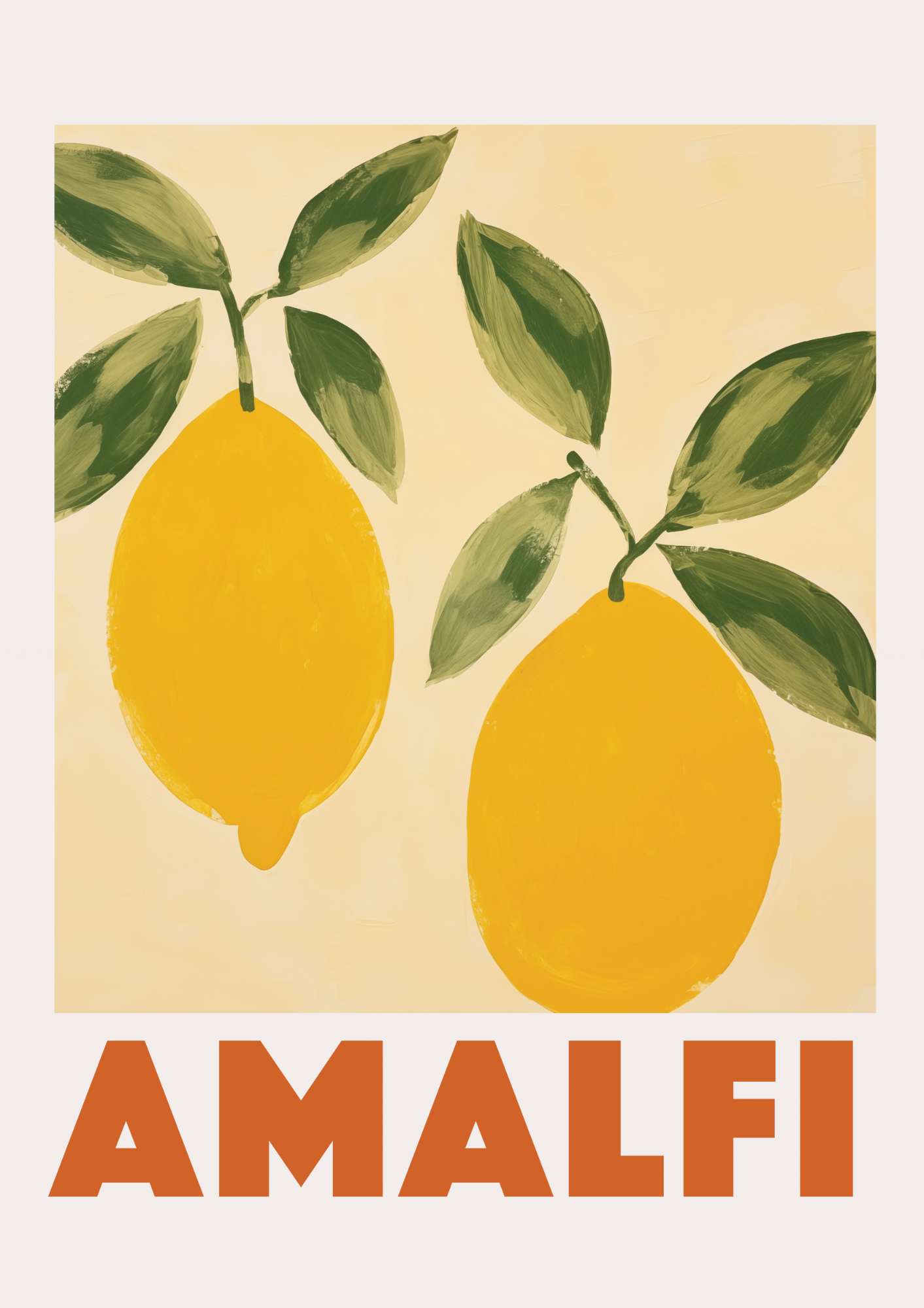 Amalfi Lemons Art Print-Skudaboo