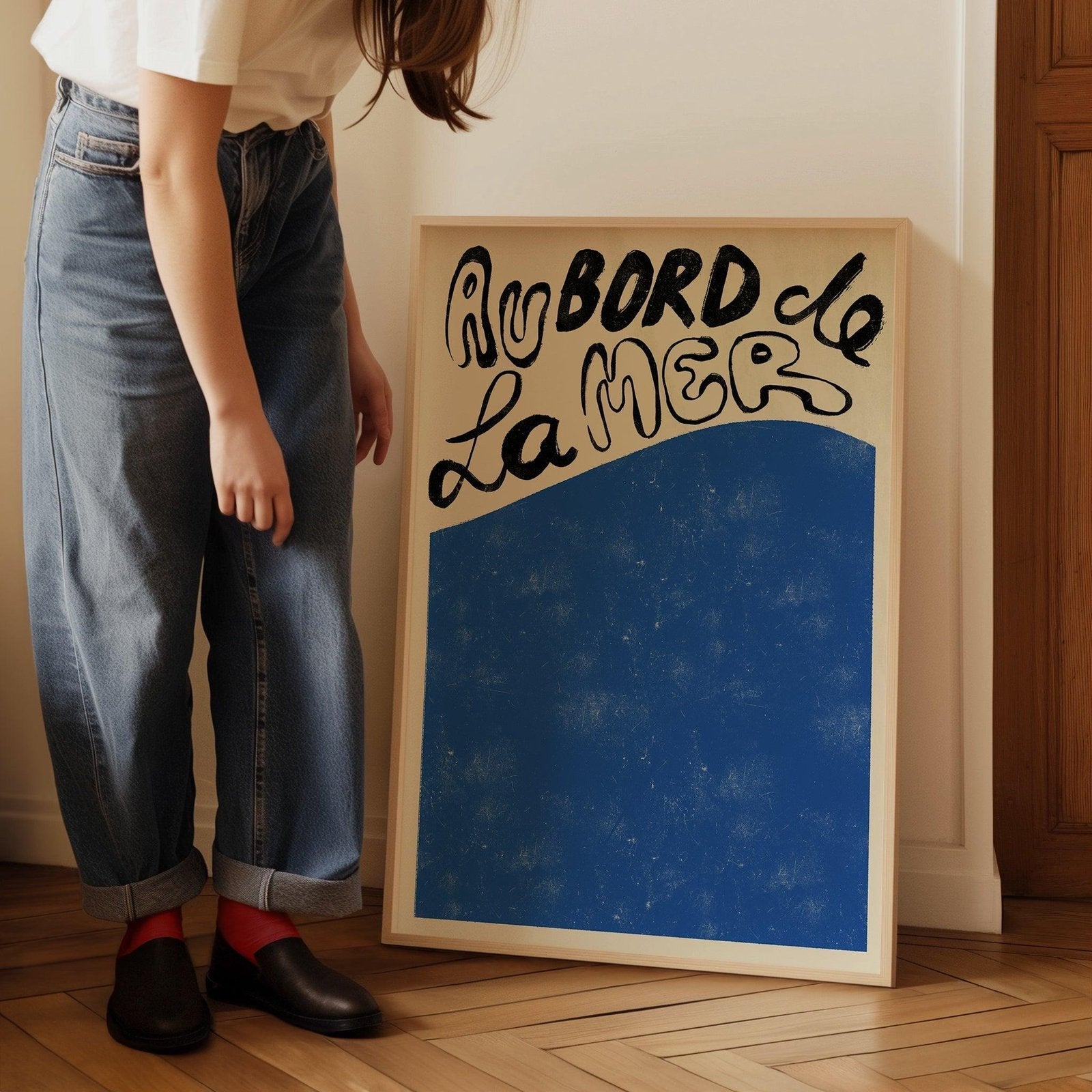 Au Bord De La Mer Art Print-Skudaboo