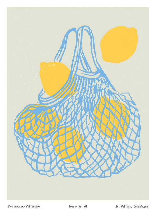Bag of Lemons Art Print