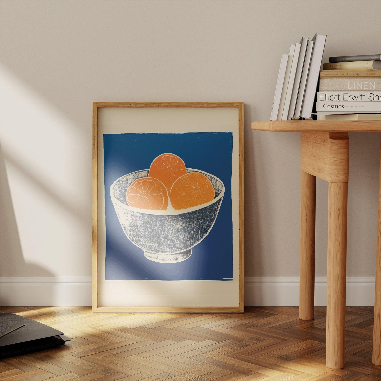 Blue Oranges Art Print-Skudaboo