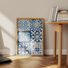 Blue Tiles Art Print-Skudaboo