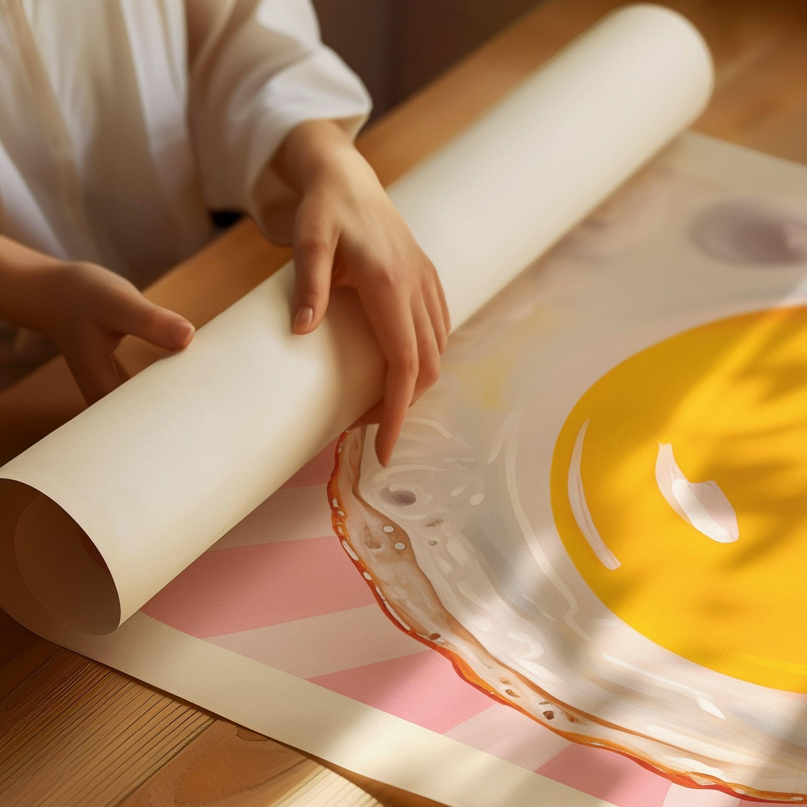 Breakfast Club Fried Egg Art Print-Skudaboo