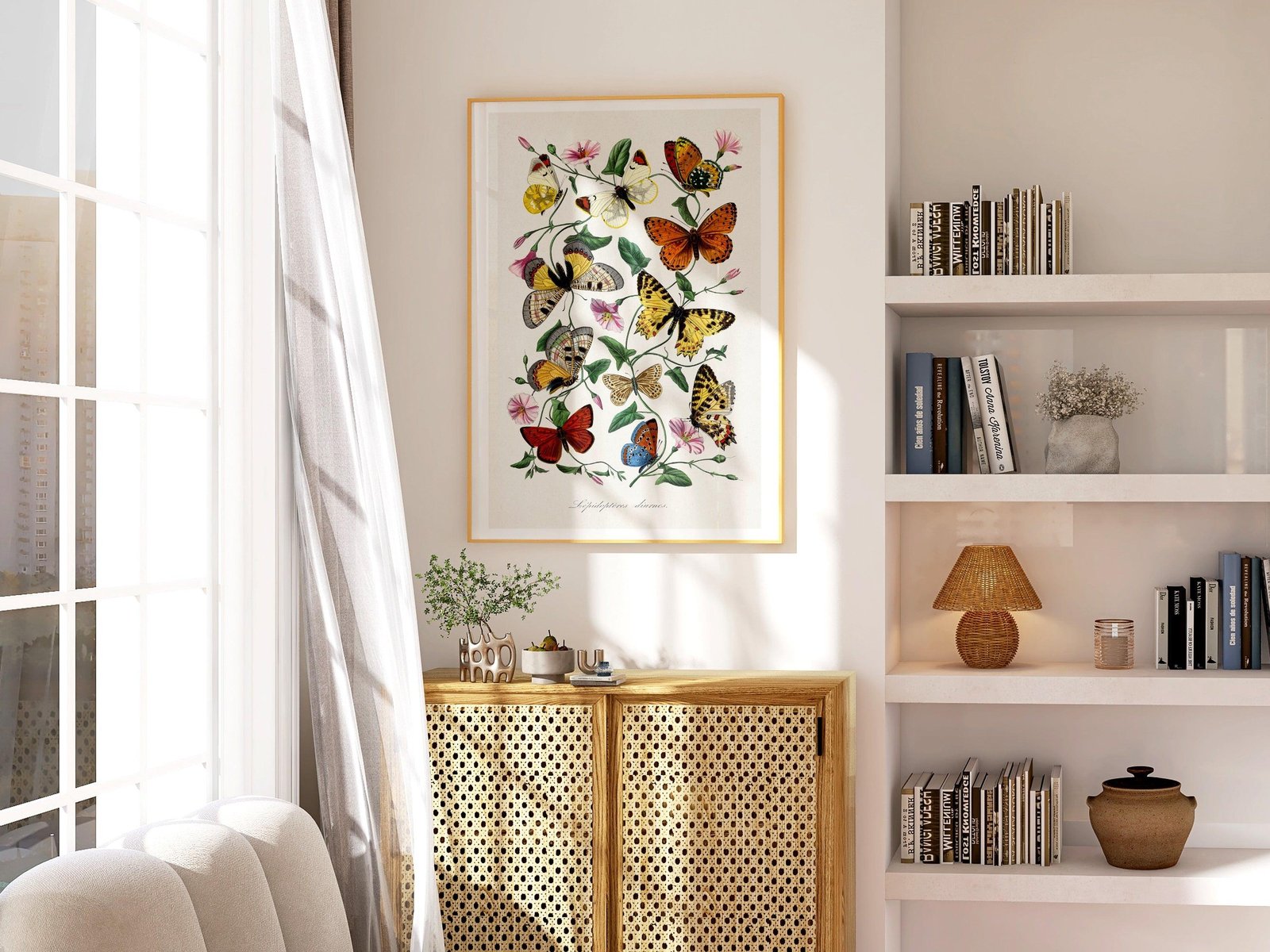 Butterfly & Moth Vintage Art Print-Skudaboo