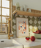 Cooking Time Kitchen Utensils Art Print-Skudaboo