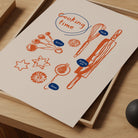 Cooking Time Kitchen Utensils Art Print-Skudaboo