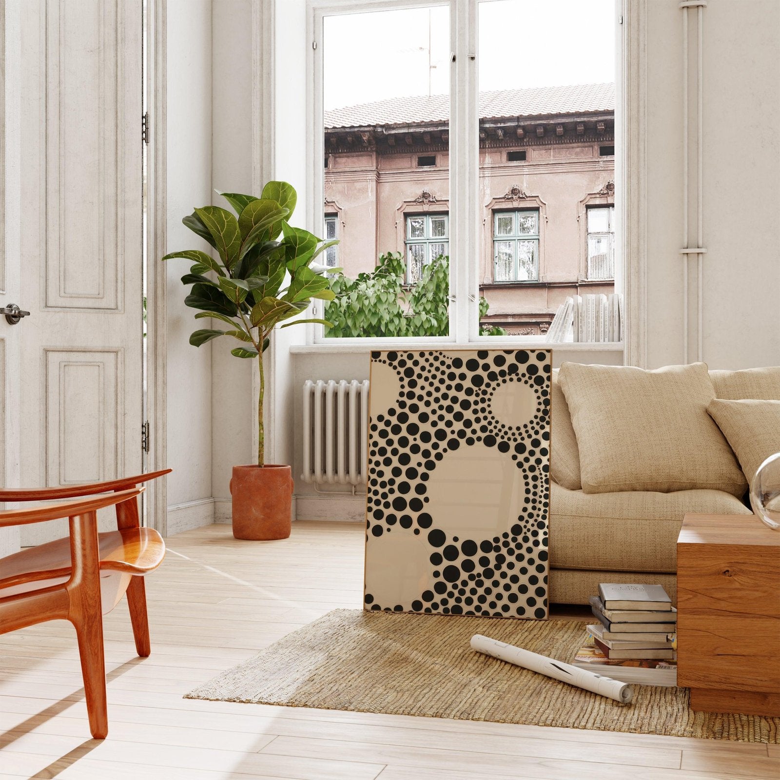 Dotted Pattern Art Print-Skudaboo