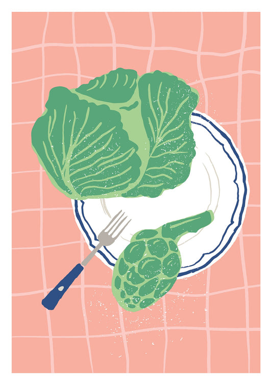 Eat Your Lettuce Art Print