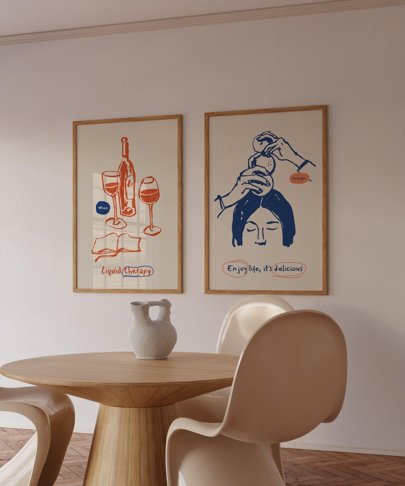 Enjoy Life, it's Delicious Food Art Print-Skudaboo