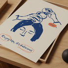 Enjoy Life, it's Delicious Food Art Print-Skudaboo