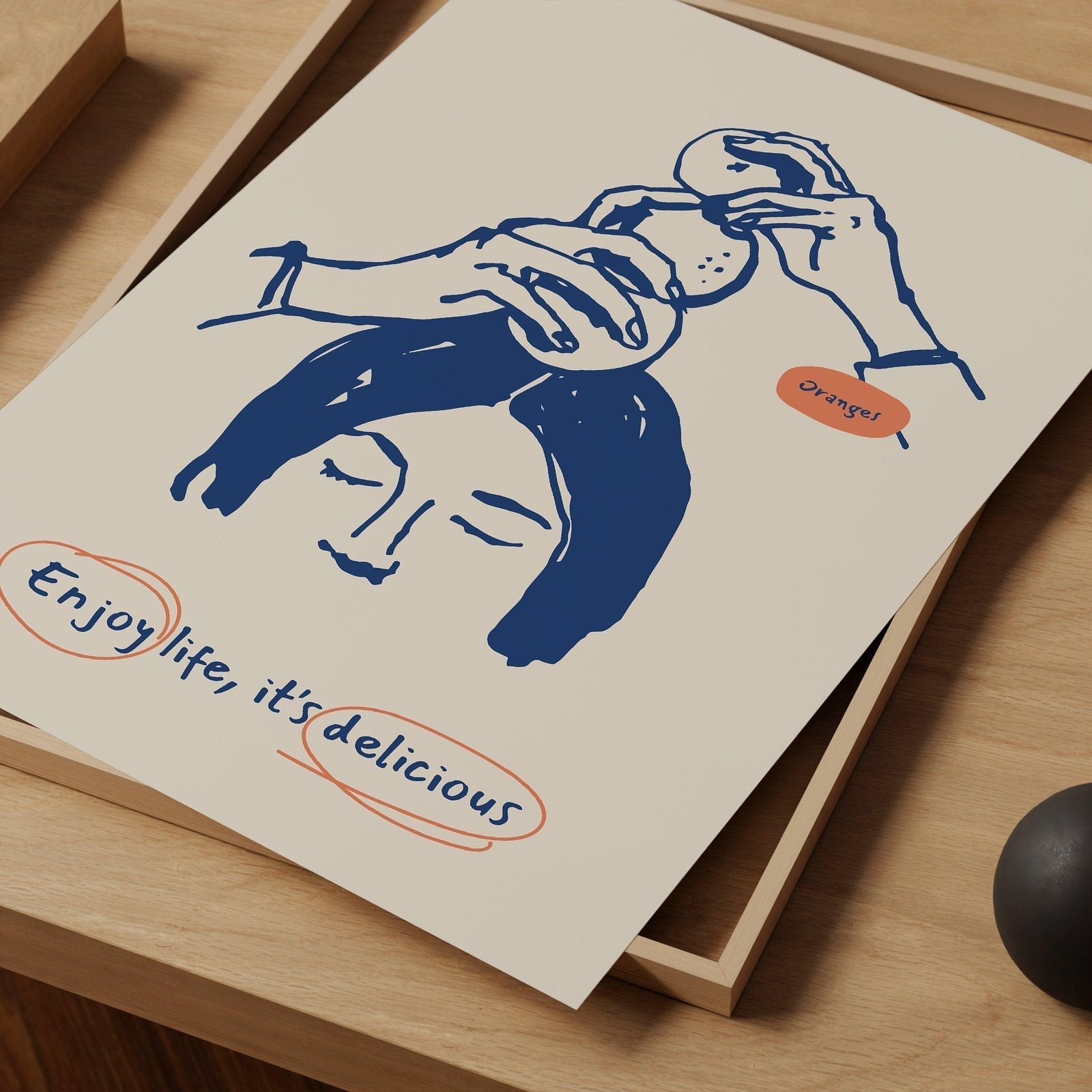 Enjoy Life, it's Delicious Food Art Print-Skudaboo