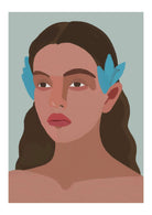 Female Portrait Art Print-Skudaboo