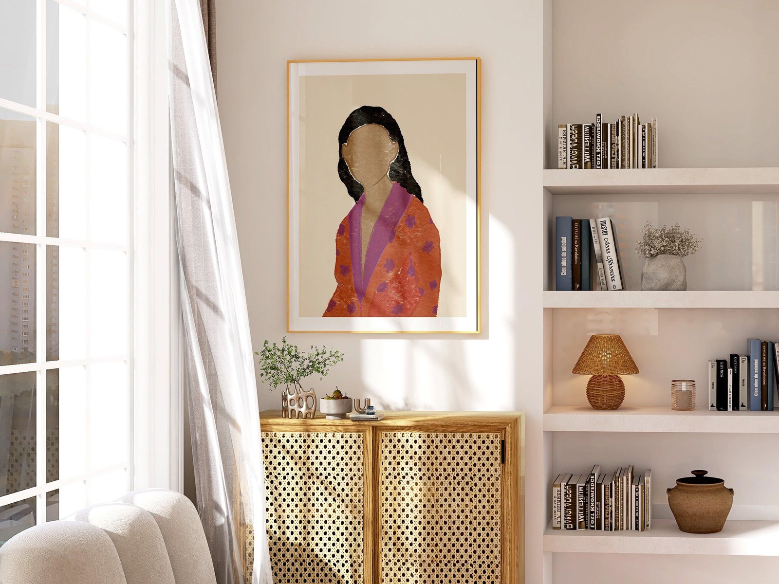 Female Portrait Art Print-Skudaboo