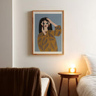 Female with Sunglasses Fashion Art Print-Skudaboo