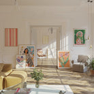 Green Tiles Art Print-Skudaboo