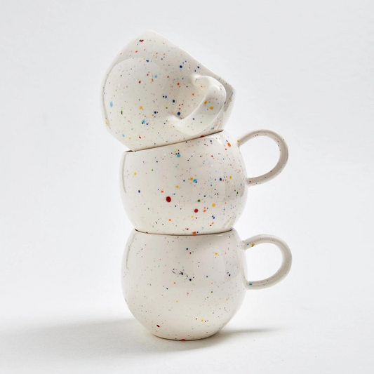 Handmade Ceramic Confetti Ball Mug 500ml