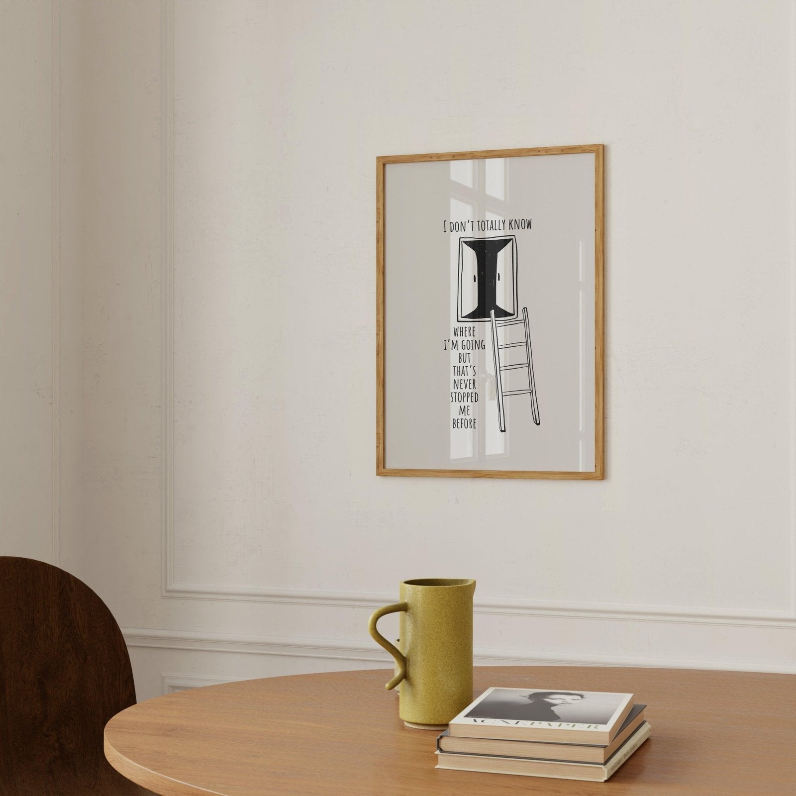 I Don't Know Where I'm Going Art Print-Skudaboo
