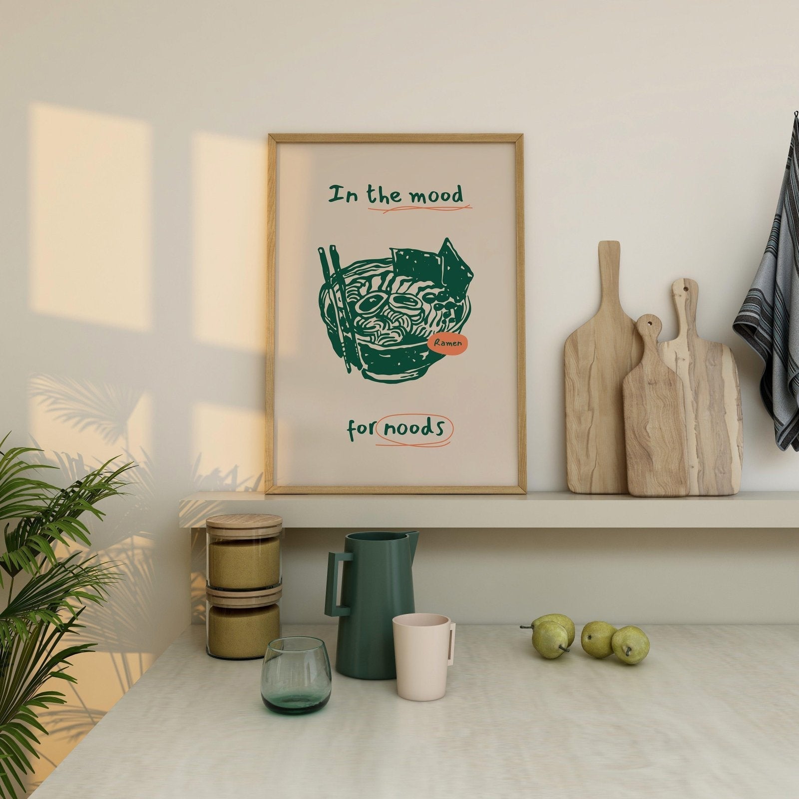 In the Mood for Noods Art Print-Skudaboo