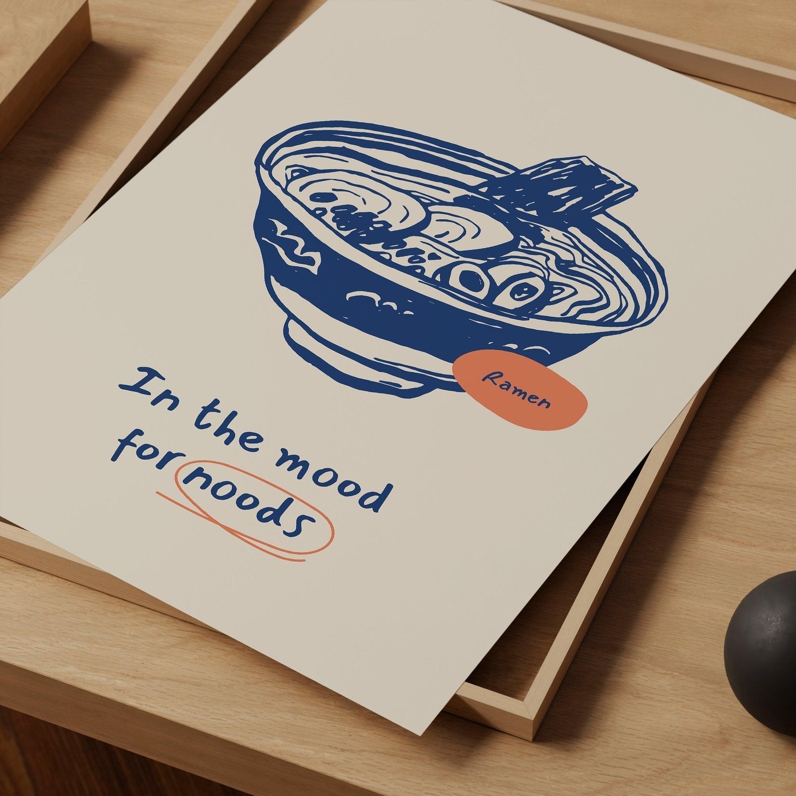 In the Mood For Noods Food Art Print-Skudaboo