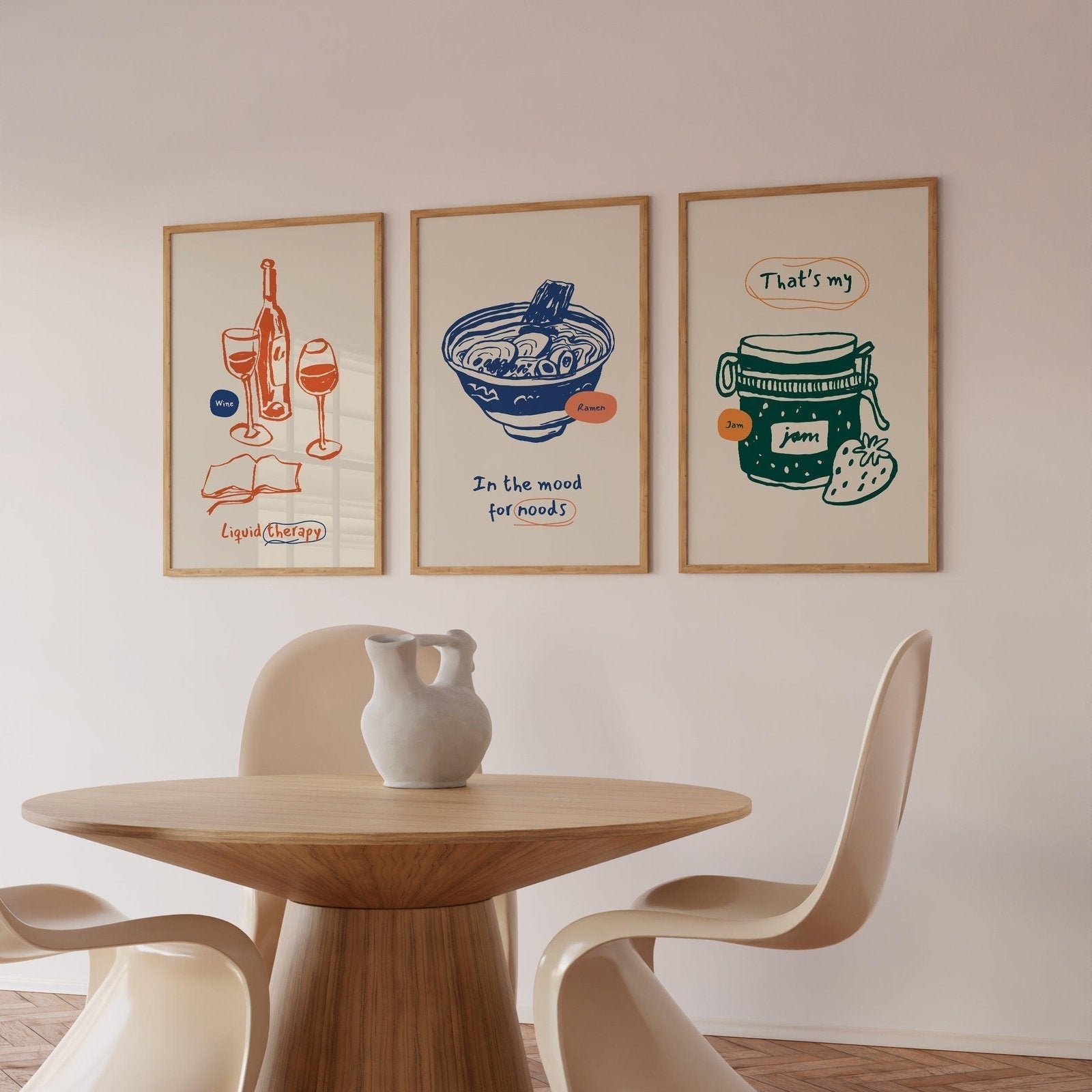 In the Mood For Noods Food Art Print-Skudaboo