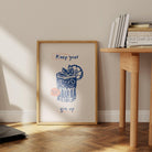 Keep Your Gin Up Art Print-Skudaboo
