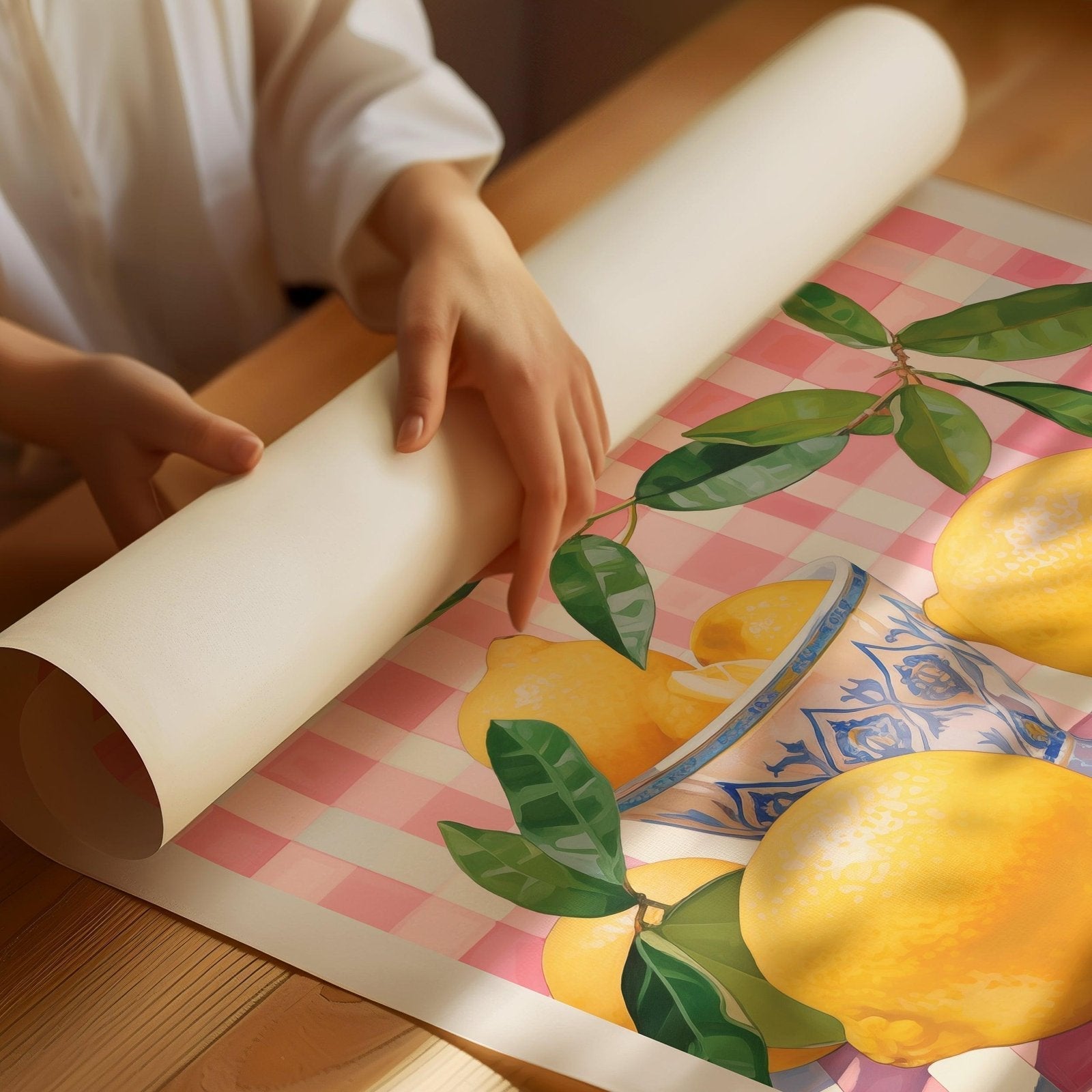 Lemon Tarte Kitschen Art Print-Skudaboo