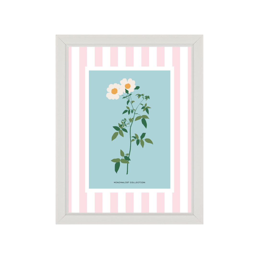 Light Pink Stripe Picture Mount-Skudaboo