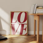 Love Typography Art Print-Skudaboo