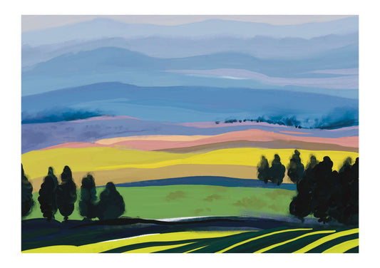 Meadows Landscape Art Print