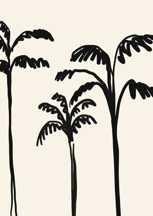 Minimalist Palms Art Print