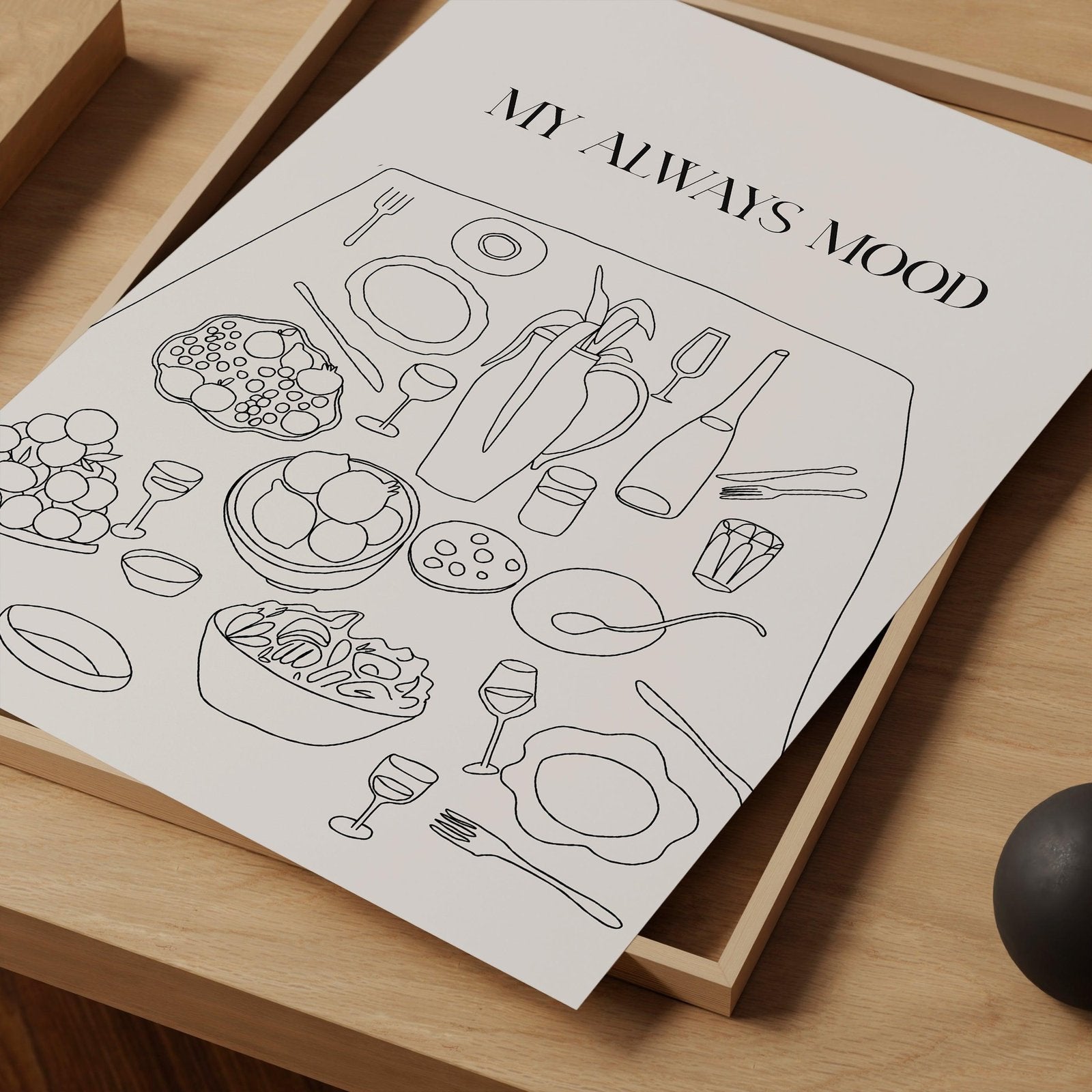 Mood for Food Art Print-Skudaboo