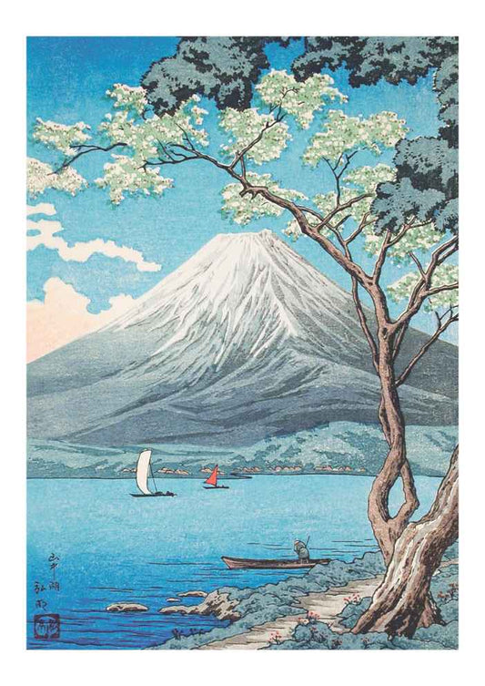 Mount Fuji Japanese Vintage Art Print
