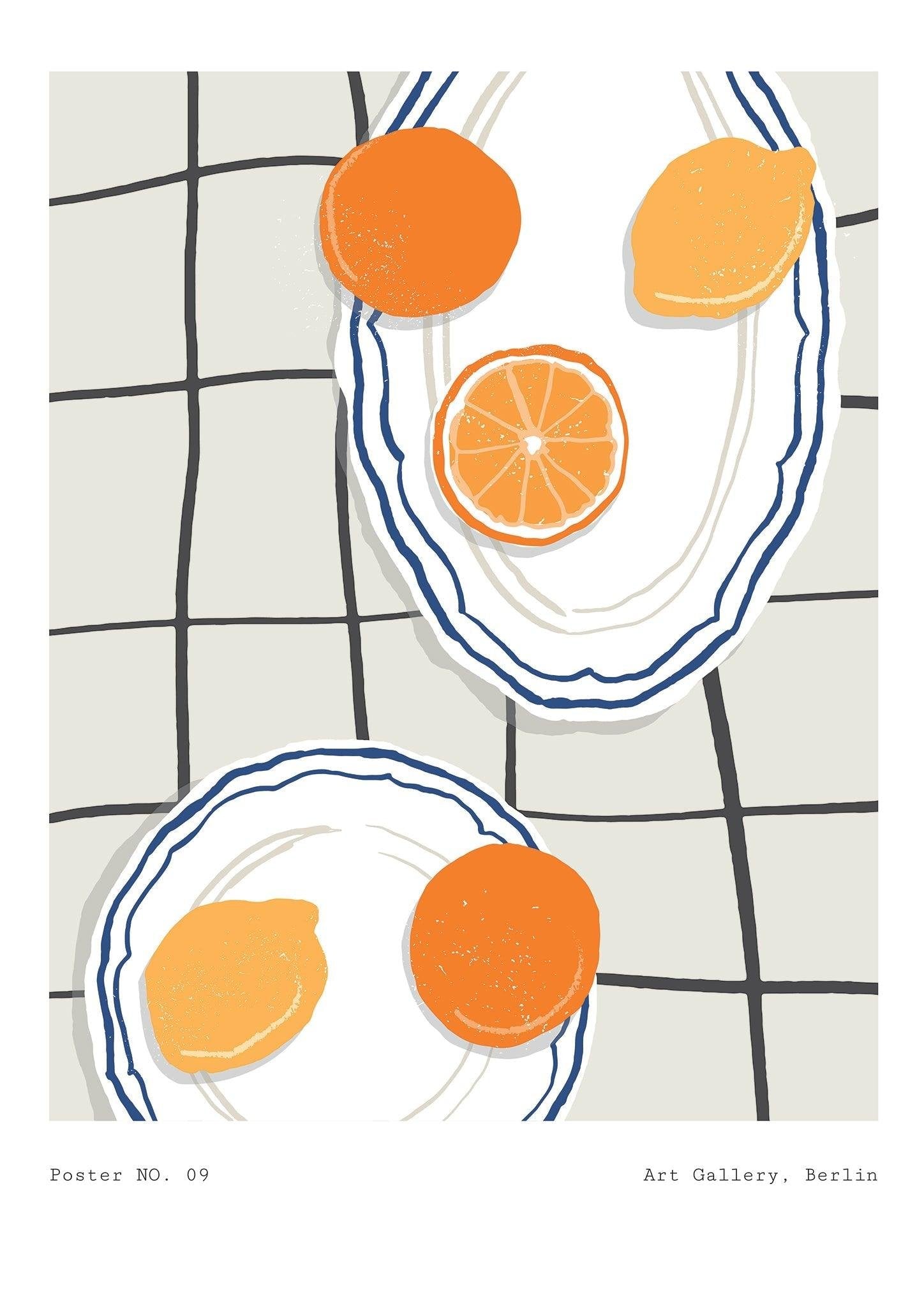 Oranges & Lemons Art Print-Skudaboo