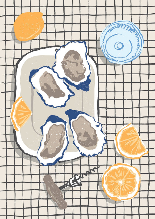 Oysters Art Print