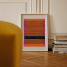 Pink & Orange Abstract Art print-Skudaboo