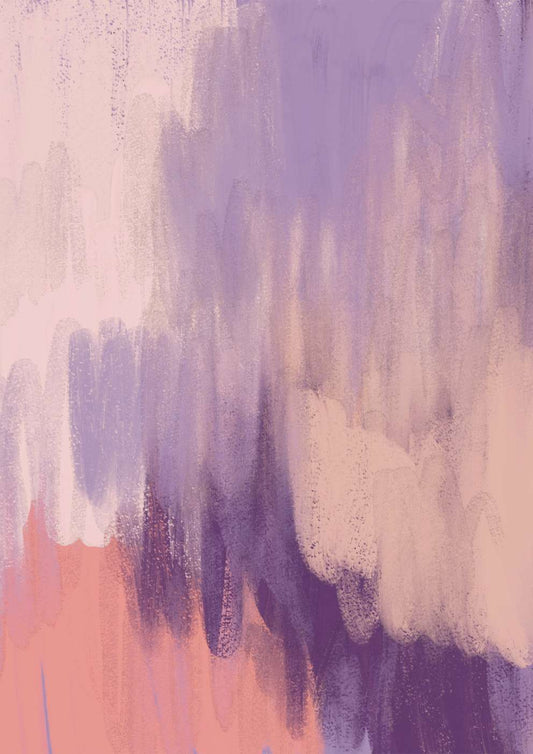 Pink & Purple Abstract Art Print