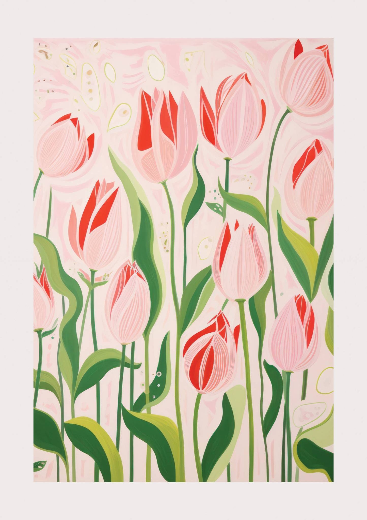 Pink Tulips Art Print