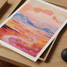 Pink Valley Art Print-Skudaboo