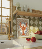 Plated Lobster Art Print-Skudaboo