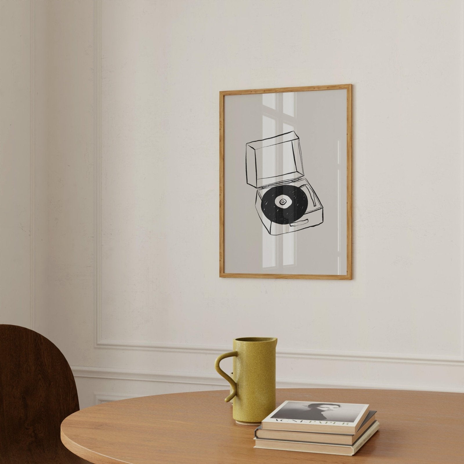 Record Player Art Print-Skudaboo