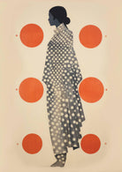 Red Dot Silhouette Art Print-Skudaboo