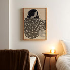 Scandi Style Abstract Female Portrait Art Print-Skudaboo