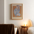 Scandi Style Abstract Female Portrait Art Print-Skudaboo