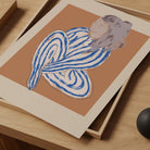 Scandi Style Abstract Female Portrait Art Print-Skudaboo