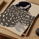 Scandi Style Abstract Female Portrait Art Print-Skudaboo