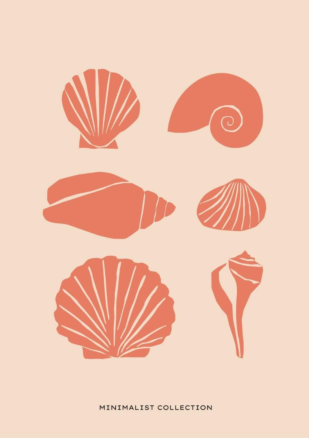 Seashell Art Print-Skudaboo
