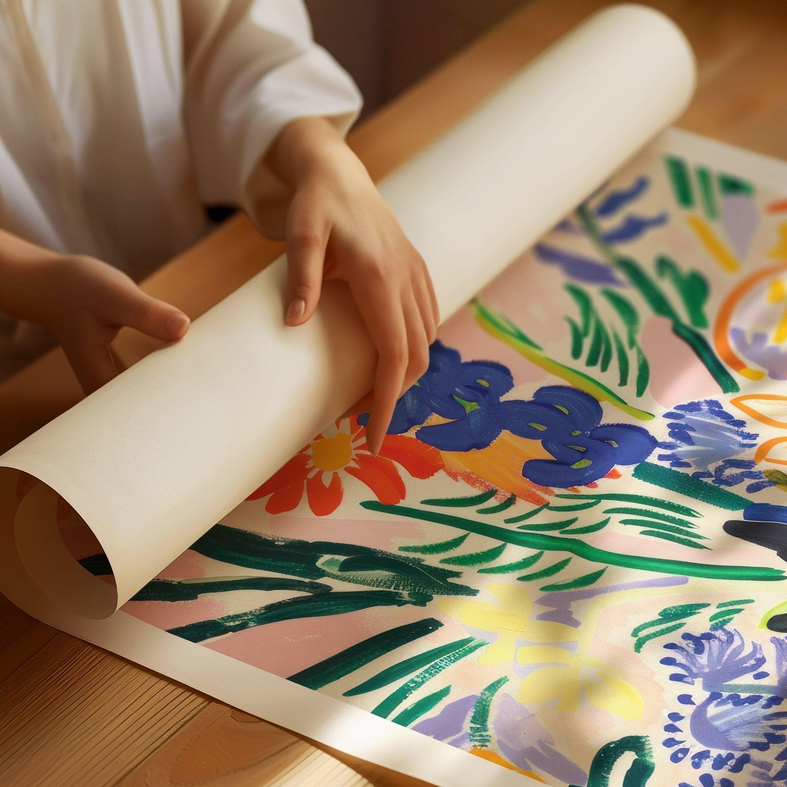 Spring Bunch of Flowers Art Print-Skudaboo